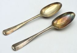 A pair of mid 18thC. Georgian London silver tables