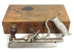 A cased Stanley no. 48 tongue and groove plane