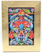A limited edition 18/25 Moorcroft pottery plaque b