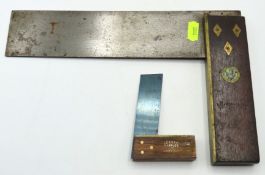 A Robinson hall rosewood square twinned with a Mar