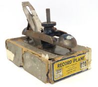 A boxed Record 020 compass plane