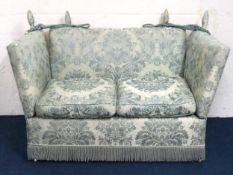 A 20thC. two seat Knole sofa, 1400mm wide x 780mm