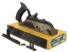 A boxed Stanley no. 78 rebate plane