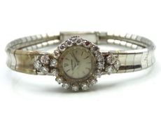 A Jaeger LeCouture ladies platinum & diamond cockt
