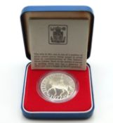 A cased 1977 silver proof QEII jubilee crown, 28.3