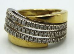 An 18ct gold Raima ring with paperwork, set with 0