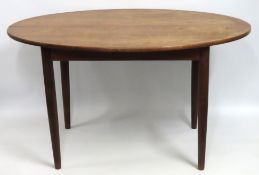 A mid-century Danish teak extending dining table b