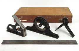 A Starrett boxed combination square