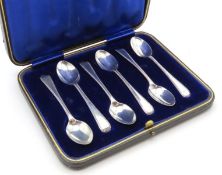 A cased set of 1910 Edwardian Sheffield silver tea