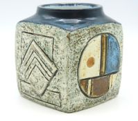 A Troika pottery vase, 89mm high, unsigned