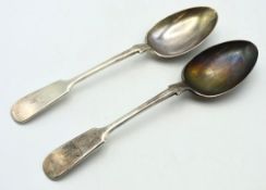 A pair 1912 Birmingham silver tablespoons by Charl