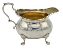 A 1912 Birmingham silver creamer by Alexander Clar