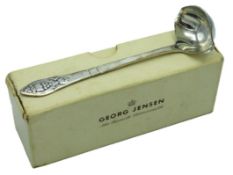 With original box, a Danish silver sauce ladle by