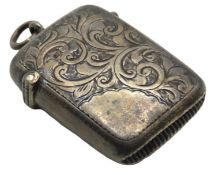 An 1899 Victorian Birmingham silver vesta by Minsh