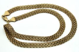 A 9ct gold mesh chain, 400mm long, 6.5g