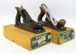 A boxed Stanley Bailey no. 3 plane & a Stanley Bai