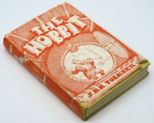 Book: J. R. R. Tolkien, The Hobbit or There & Back Again; a scarce 1942 first Children's Book Club E