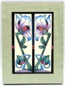 A Moorcroft pottery plaque 