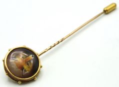 In the style of William Essex, a 19thC. scarf pin