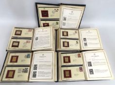 Five albums of the Golden Replicas of British Stamps 