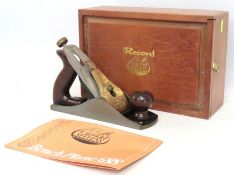 A cased Record CS88 bench plane by Calvert Stevens