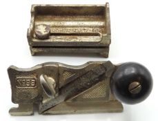 A Stanley no. 95 edge trimming block plane & a Sta