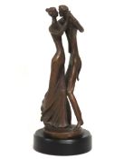 Bernard Kim (b.1942), a stylised bronze sculpture