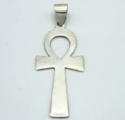 A silver Ankh pendant, 75mm drop, 6.7g