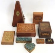 A metronome twinned with various boxes including o