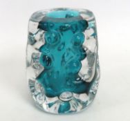 A Liskeard glass vase, 101mm tall