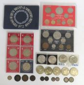 Three UK coin sets twinned with various crowns & s