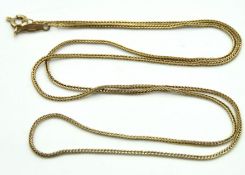 A 9ct gold chain, 550mm long, 2.8g