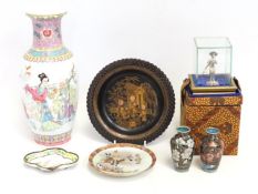 A Chinese Republic vase, 235mm tall, damage to rim