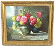 W. Vinella (20thC. American), a framed oil still l
