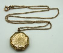 A yellow metal chain, tests electronically as 9ct