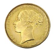 An 1880 Victorian Melbourne mint full gold soverei