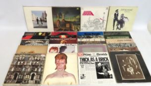 A collection of 26 vinyl LPs including Pink Floyd,