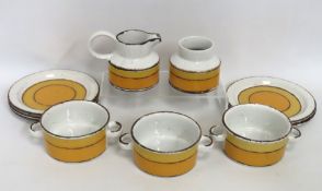 Ten pieces of retro Midwinter Stonehenge 