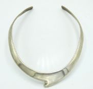 A sterling silver torque, 58.2g