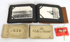 An early 20thC. postcard album containing 39 postc