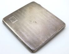 A 1933 Birmingham silver cigarette case by Joseph