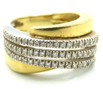 An 18ct gold Raima ring with paperwork, set with 0