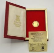 A 1981 Pobjoy Mint Charles & Diana gold proof half