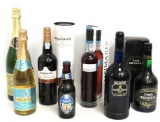 A bottle of Graham's 2012 port, a Harvey's Bristol