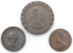 A 1797 George III cartwheel two pence, 57.1g, twin