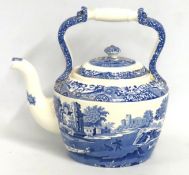 A Spode Italian pattern kettle, 300mm tall