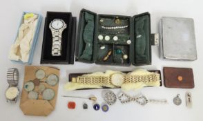 A gents gold plated Citizen wristwatch, a gents Pa