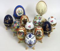 A collection of various decorative mostly porcelai