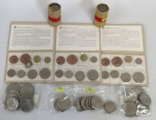 Three Barclays Bank issued coin sets including New