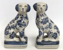 A pair of reproduction Staffordshire style mantle